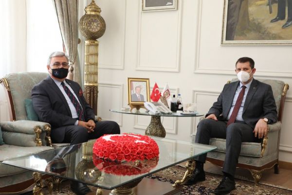 BAŞKAN HASTAOĞLU’NDAN VALİ AYHAN’A TEŞEKKÜR ZİYARETİ