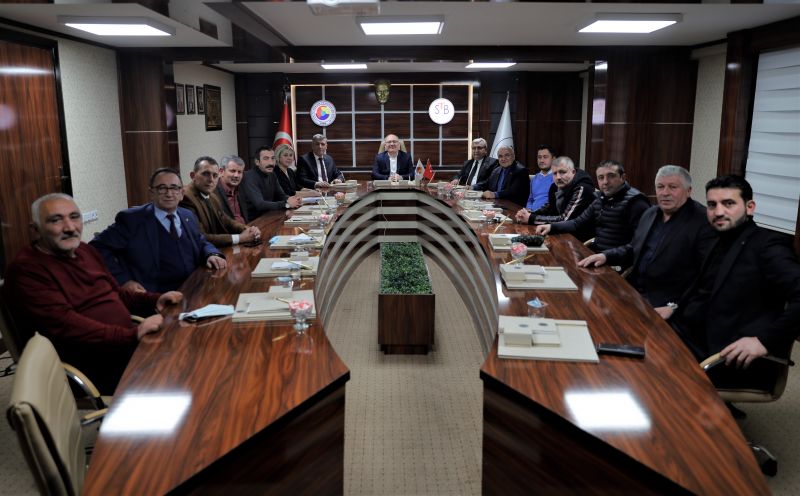 BAŞKAN BİLGİN, TİCARET BORSASI MECLİS TOPLANTISINA KONUK OLDU