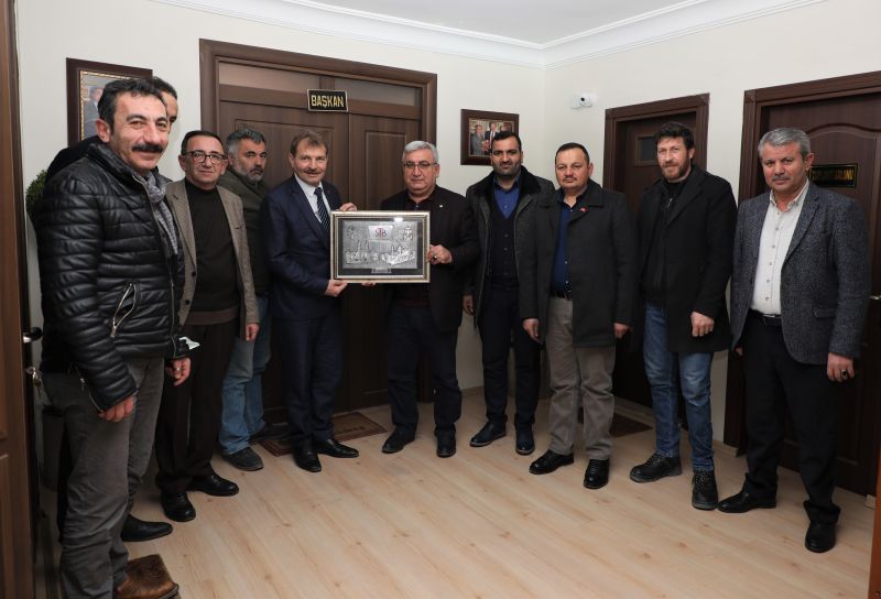 DEMİRCİLER ESNAF ODASI YÖNETİMİNDEN BAŞKAN HASTAOĞLU'NA İADE-İ ZİYARET