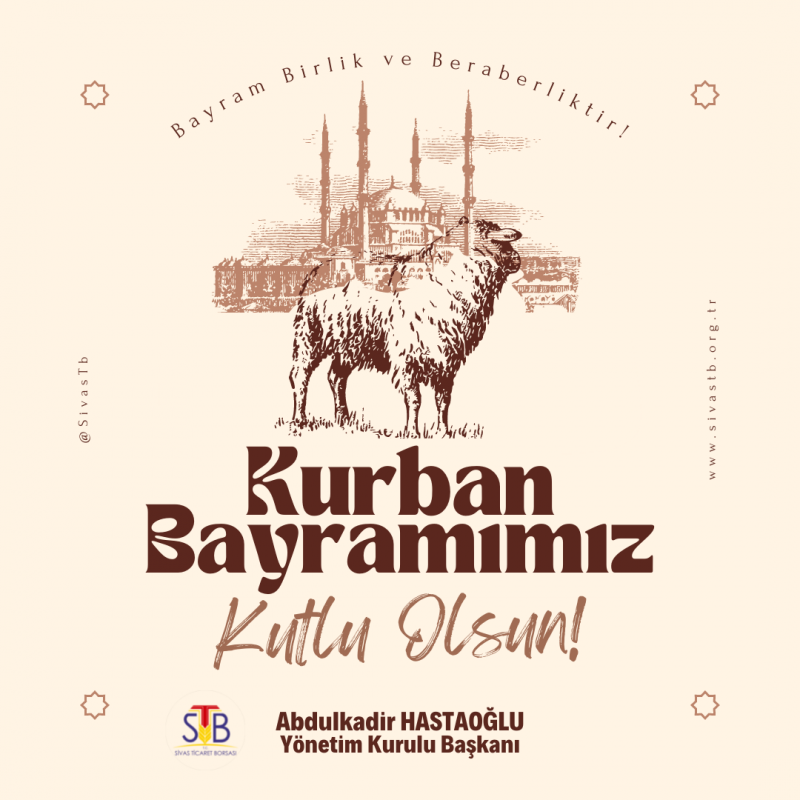 Başkan Hastaoğlu'ndan ‘Kurban Bayramı’ Mesajı