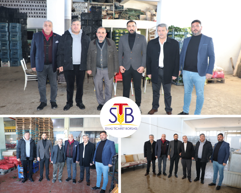 YÖNETİM KURULU ÜYELERİMİZ TOPTANCI SEBZE HALİNDEKİ ÜYELERİ ZİYARET ETTİ