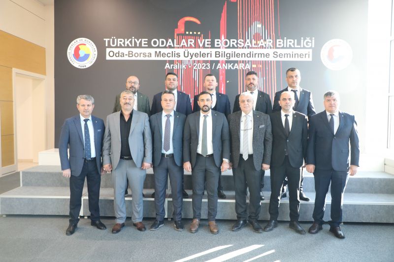 BAŞKAN KARAKAYA TOBB BİLGİLENDİRME SEMİNERİ’NE KATILDI