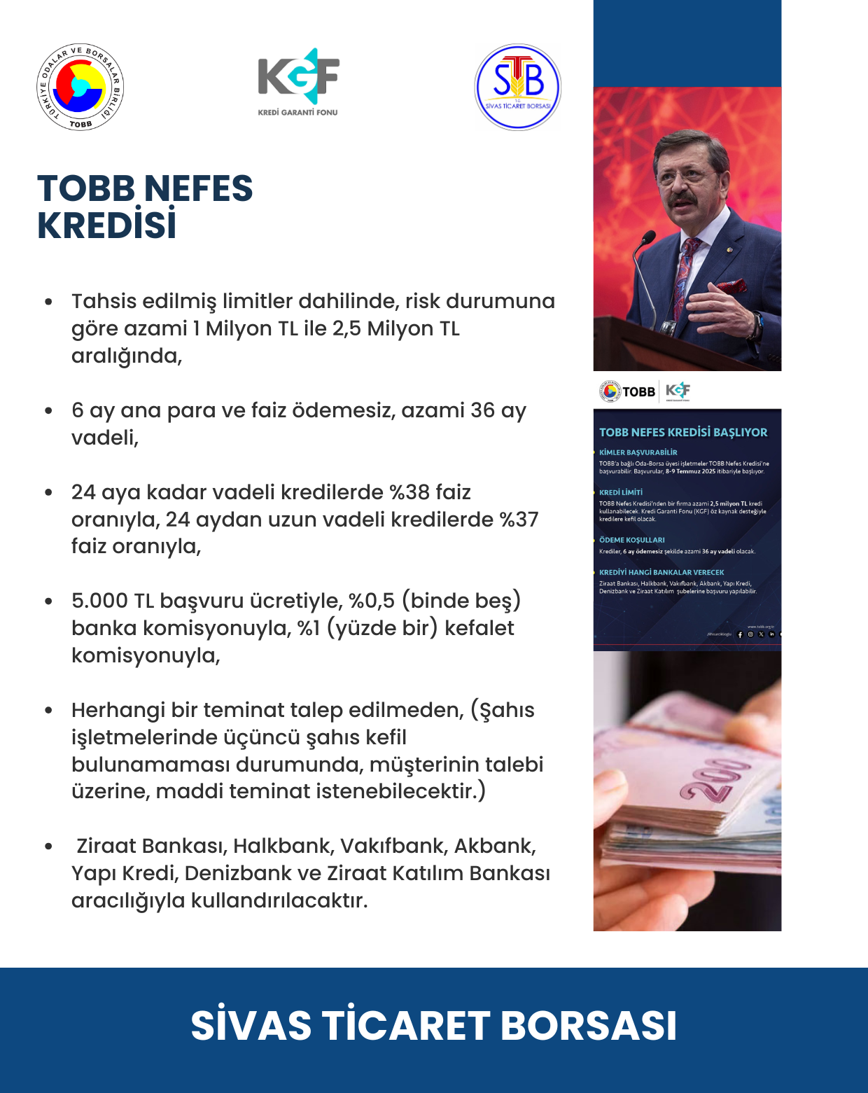 KOBİ’lere Can Suyu: TOBB Nefes Kredisi Başvuruları Başladı