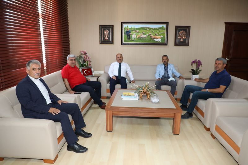 BAŞKAN HASTAOĞLU, TARIM VE ORMAN İL MÜDÜRÜ SEYİT YILDIZ'I ZİYARET ETTİ